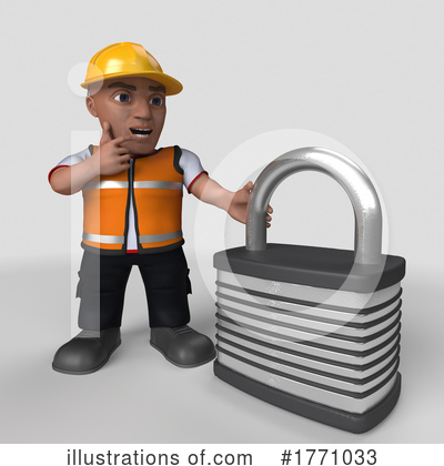 Royalty-Free (RF) Construction Worker Clipart Illustration by KJ Pargeter - Stock Sample #1771033