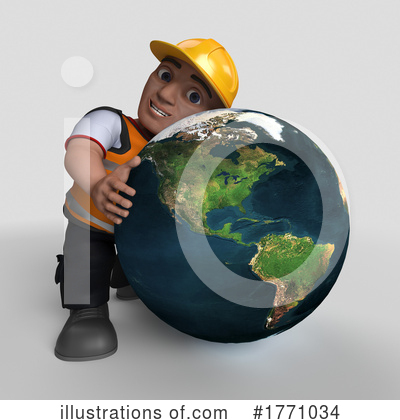Royalty-Free (RF) Construction Worker Clipart Illustration by KJ Pargeter - Stock Sample #1771034