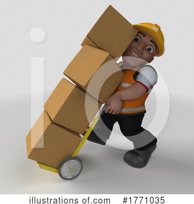 Royalty-Free (RF) Construction Worker Clipart Illustration by KJ Pargeter - Stock Sample #1771035