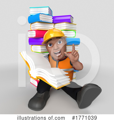 Royalty-Free (RF) Construction Worker Clipart Illustration by KJ Pargeter - Stock Sample #1771039