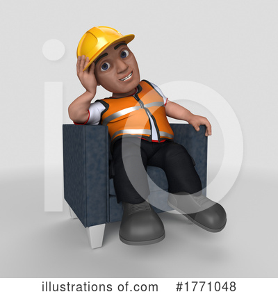 Royalty-Free (RF) Construction Worker Clipart Illustration by KJ Pargeter - Stock Sample #1771048