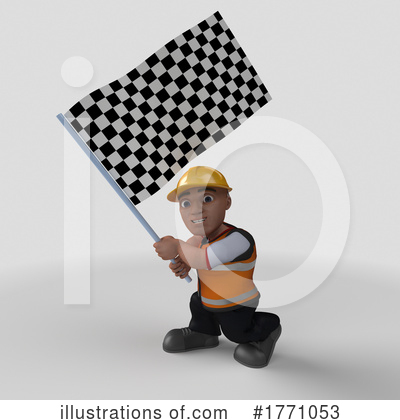 Royalty-Free (RF) Construction Worker Clipart Illustration by KJ Pargeter - Stock Sample #1771053