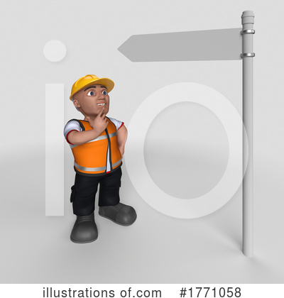 Royalty-Free (RF) Construction Worker Clipart Illustration by KJ Pargeter - Stock Sample #1771058