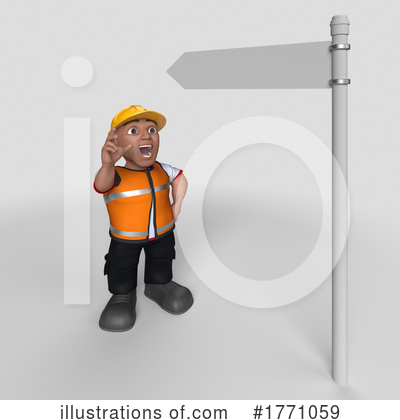 Royalty-Free (RF) Construction Worker Clipart Illustration by KJ Pargeter - Stock Sample #1771059