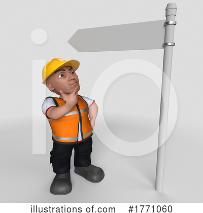 Royalty-Free (RF) Construction Worker Clipart Illustration by KJ Pargeter - Stock Sample #1771060