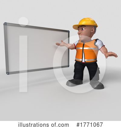 Royalty-Free (RF) Construction Worker Clipart Illustration by KJ Pargeter - Stock Sample #1771067