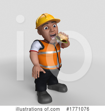 Royalty-Free (RF) Construction Worker Clipart Illustration by KJ Pargeter - Stock Sample #1771076