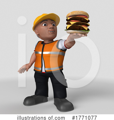 Royalty-Free (RF) Construction Worker Clipart Illustration by KJ Pargeter - Stock Sample #1771077