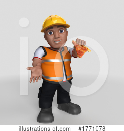 Royalty-Free (RF) Construction Worker Clipart Illustration by KJ Pargeter - Stock Sample #1771078