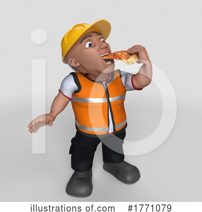 Royalty-Free (RF) Construction Worker Clipart Illustration by KJ Pargeter - Stock Sample #1771079