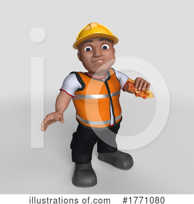 Royalty-Free (RF) Construction Worker Clipart Illustration by KJ Pargeter - Stock Sample #1771080