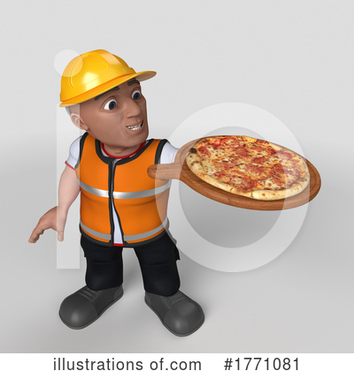 Royalty-Free (RF) Construction Worker Clipart Illustration by KJ Pargeter - Stock Sample #1771081