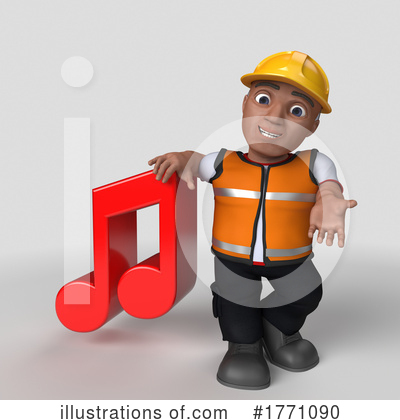Royalty-Free (RF) Construction Worker Clipart Illustration by KJ Pargeter - Stock Sample #1771090