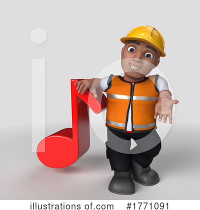 Royalty-Free (RF) Construction Worker Clipart Illustration by KJ Pargeter - Stock Sample #1771091