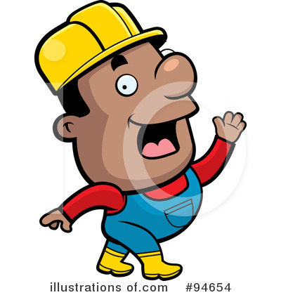 Royalty-Free (RF) Construction Worker Clipart Illustration by Cory Thoman - Stock Sample #94654
