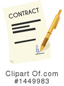 Contract Clipart #1449983 by Vector Tradition SM