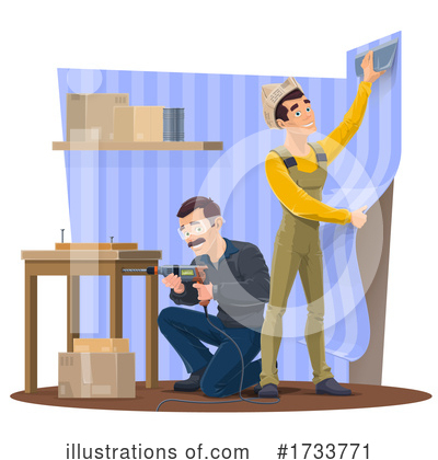 Worker Clipart #1733771 by Vector Tradition SM
