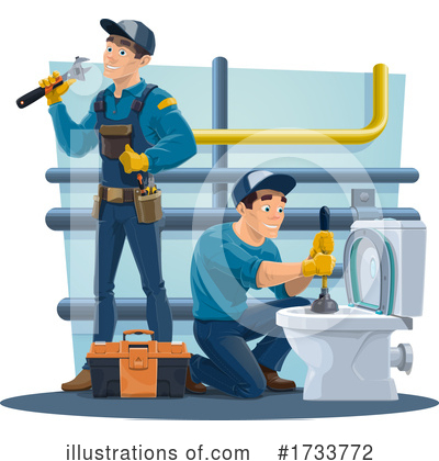 Worker Clipart #1733772 by Vector Tradition SM