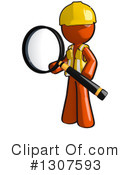 Contractor Orange Man Clipart #1307593 by Leo Blanchette