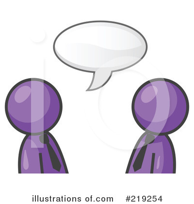 Royalty-Free (RF) Conversation Clipart Illustration by Leo Blanchette - Stock Sample #219254