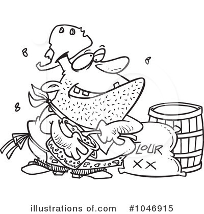 Royalty-Free (RF) Cook Clipart Illustration by toonaday - Stock Sample #1046915