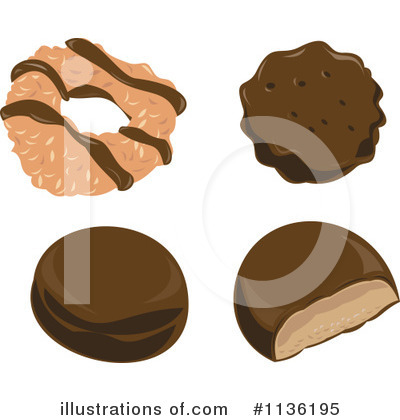 Royalty-Free (RF) Cookie Clipart Illustration by patrimonio - Stock Sample #1136195