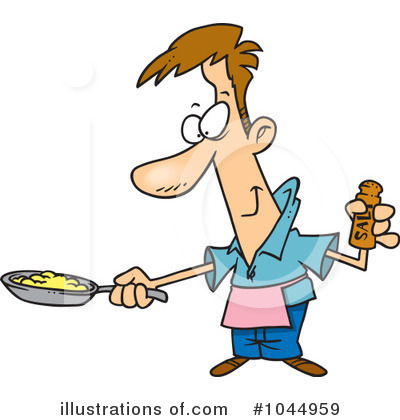 Royalty-Free (RF) Cooking Clipart Illustration by toonaday - Stock Sample #1044959