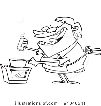 Royalty-Free (RF) Cooking Clipart Illustration by toonaday - Stock Sample #1046541