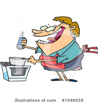 Royalty-Free (RF) Cooking Clipart Illustration by toonaday - Stock Sample #1046559