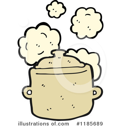 Steaming Pot Clipart #1185689 by lineartestpilot