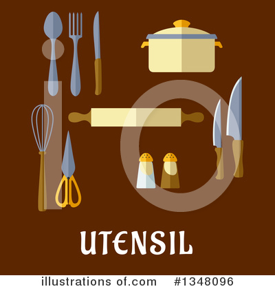 Silverware Clipart #1348096 by Vector Tradition SM