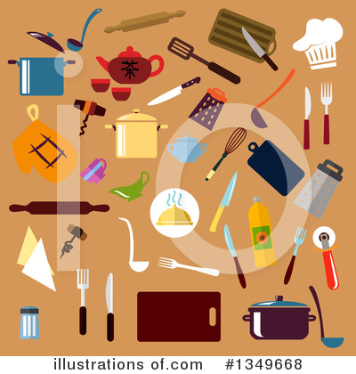 Royalty-Free (RF) Cooking Clipart Illustration by Vector Tradition SM - Stock Sample #1349668