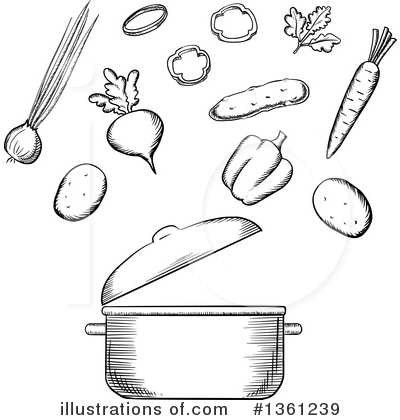 Royalty-Free (RF) Cooking Clipart Illustration by Vector Tradition SM - Stock Sample #1361239