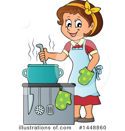 Royalty-Free (RF) Cooking Clipart Illustration by visekart - Stock Sample #1448860
