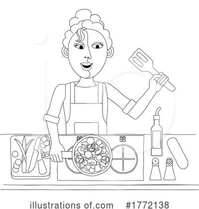 Royalty-Free (RF) Cooking Clipart Illustration by AtStockIllustration - Stock Sample #1772138