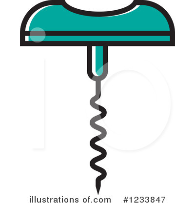 Corkscrew Clipart #1233847 by Lal Perera