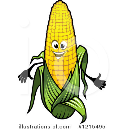 Royalty-Free (RF) Corn Clipart Illustration by Vector Tradition SM - Stock Sample #1215495