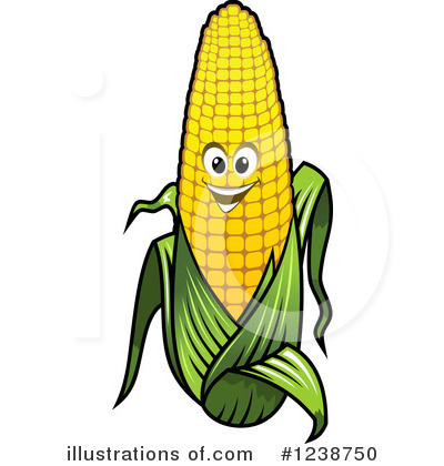Royalty-Free (RF) Corn Clipart Illustration by Vector Tradition SM - Stock Sample #1238750