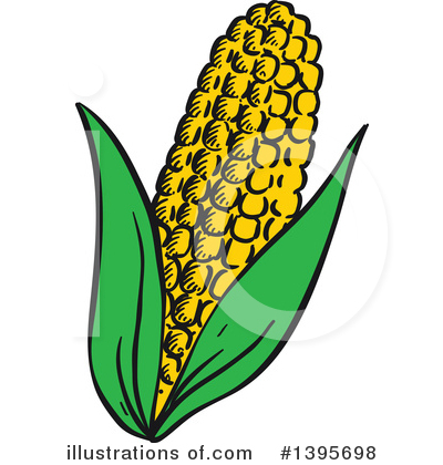 Royalty-Free (RF) Corn Clipart Illustration by Vector Tradition SM - Stock Sample #1395698