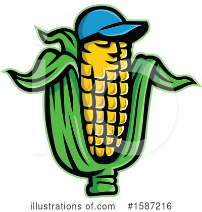 Royalty-Free (RF) Corn Clipart Illustration by patrimonio - Stock Sample #1587216