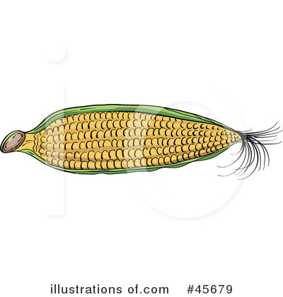Royalty-Free (RF) Corn Clipart Illustration by pauloribau - Stock Sample #45679