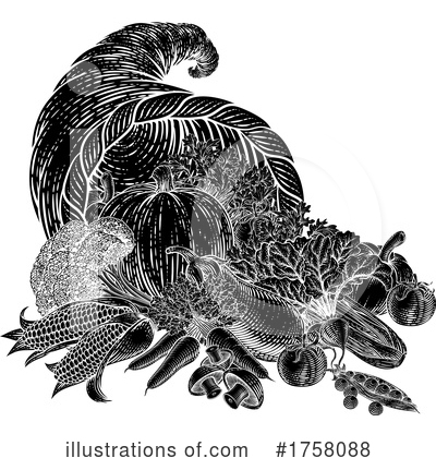 Royalty-Free (RF) Cornucopia Clipart Illustration by AtStockIllustration - Stock Sample #1758088