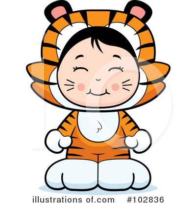 Asian Girl Clipart #102836 by Cory Thoman