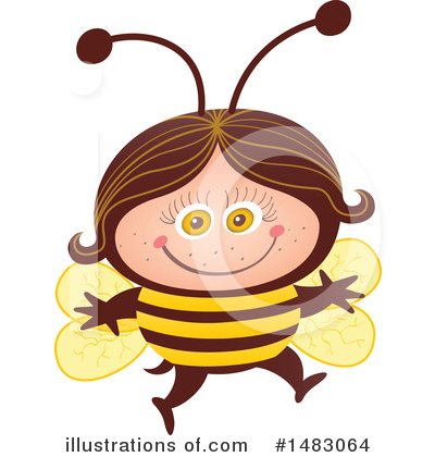 Bee Clipart #1483064 by Zooco