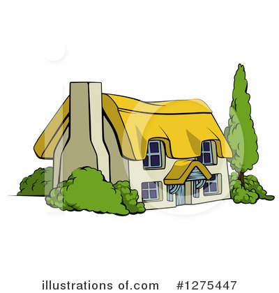 Farm House Clipart #1275447 by AtStockIllustration
