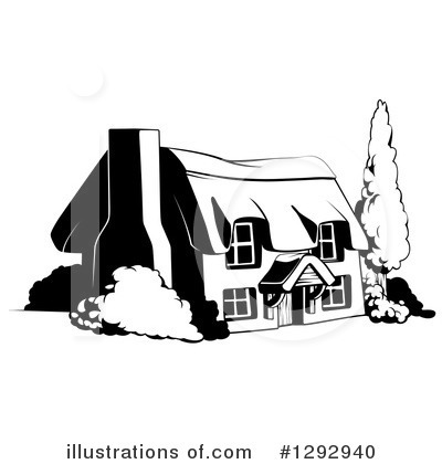 Farm House Clipart #1292940 by AtStockIllustration