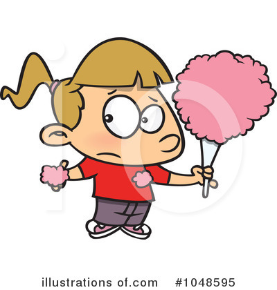 Royalty-Free (RF) Cotton Candy Clipart Illustration by toonaday - Stock Sample #1048595