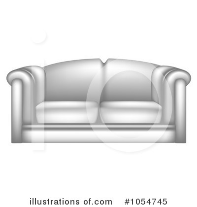 Royalty-Free (RF) Couch Clipart Illustration by vectorace - Stock Sample #1054745