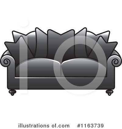 Couch Clipart #1163739 by Lal Perera