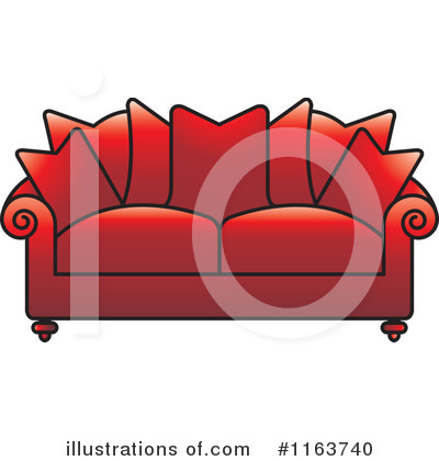 Couch Clipart #1163740 by Lal Perera